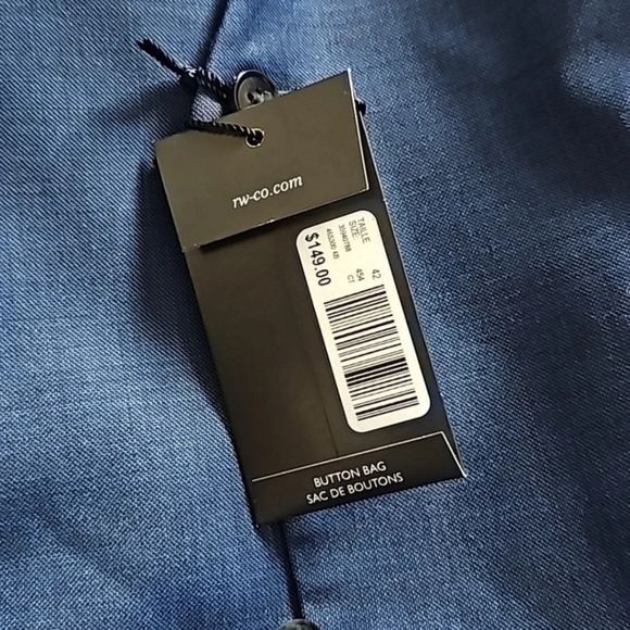 RW&CO. [42R] Medium Blue Wool Essential 3 Pc Suit - Picture 13 of 16